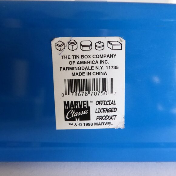 VINTAGE NEW 1998 MARVEL COMICS FANTASTIC FOUR 4 TIN CONTAINER PENCIL PEN CASE - Picture 3 of 10